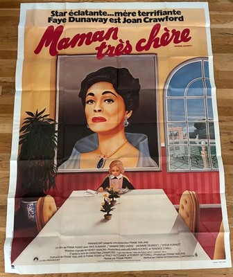 MOMMIE DEAREST 1981 Original French Movie Poster MAMAN TRES CHERE Faye Dunaway
