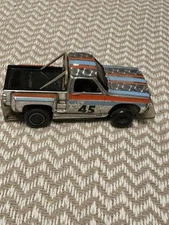Tyco HO Slot Car Chrome Chevy Stepside Truck Prism 1978 Command Control Chassis