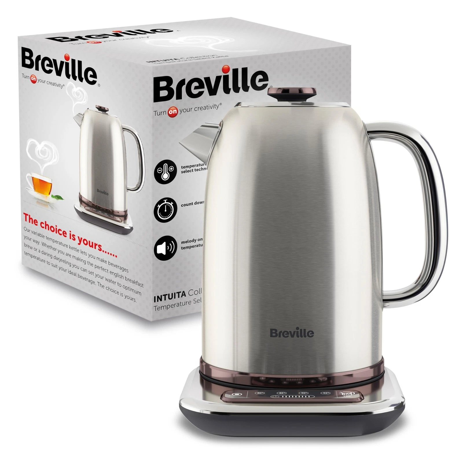 Breville Selecta Temperature Select 1.7 Litres, Brushed Stainless Steel