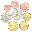 Greece set of 8 coins euro 2023 UNC 1, 2, 5, 10, 20, 50 euro cents, 1, 2 euros