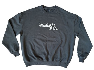NWOT Rare Schlatt & Co Black Crewneck Sweatshirt 2017 Pullover Size M Medium