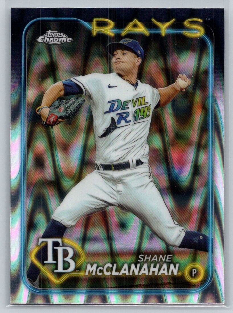 2024 Topps Chrome #135 Shane McClanahan Raywave Refractors