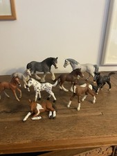 Konvolut 10 verschiedene Schleich Tiere Pferd Pferde Fohlen tlw. etwas älter