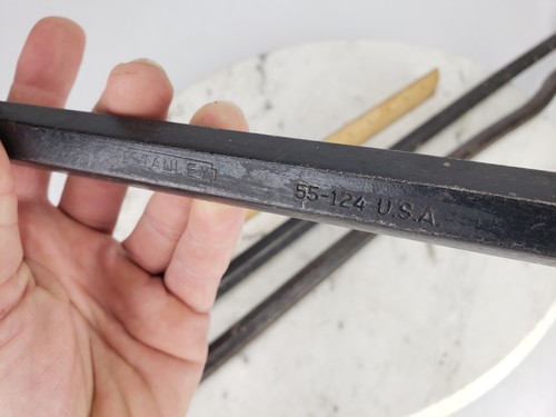 3x Crow Bar - STANLEY 55-124 24" 36" High Carbon Steel Wrecking Pry Demo - Picture 7 of 10