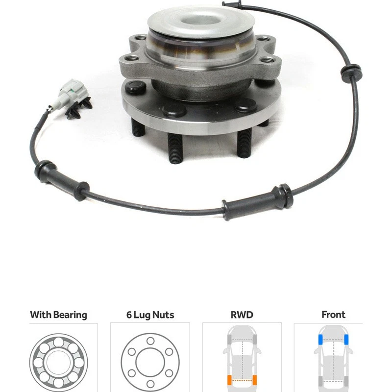 Buje de rueda compatible con Nissan Frontier Pathfinder Xterra Suzuki Equator 2005-2023 Foto 2 de 4