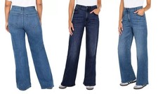 Well Worn Women's Wide Leg High Rise Jeans