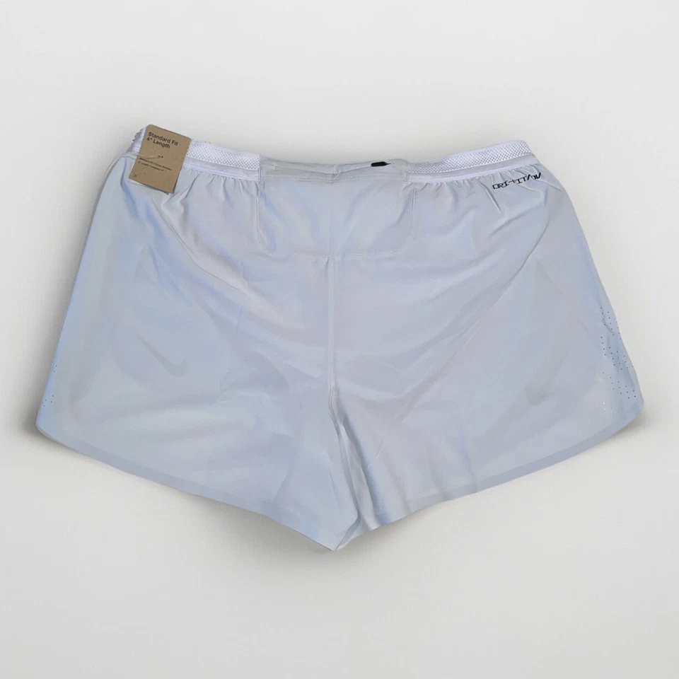 Pantalones Cortos para Correr Nike AeroSwift Dri-FIT ADV 4” Gris Claro Forrados FN3352-085 Para Hombres XL Foto 2 de 4