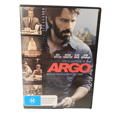 Argo DVD Drama Thriller Historical US Embassy Tehran Revolution Hostage R4 VGC