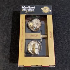 BRAND NEW Kwikset Ultramax Signatures Titanium Alloy Deadbolt Lock Set NIB