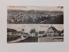 Ak Onstmettingen (Albstadt). Turnhalle, Rathaus u. Schule. alte AK