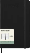Moleskine Weekly Planner, Horizontal Weekly Agenda 2026 12 Months, With Hard Cov