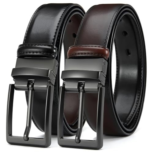 Reversible Men's Leather Belt 1.25