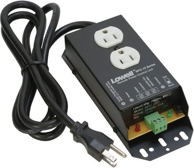 Lowell Manufacturing RPC-15 15A Low Voltage Remote Power Control with 6'...