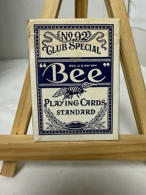 Vintage Bee No. 92 Club Special Blue Playing Cards  Near Complete Deck Missing 1