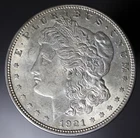 US 1921 D Morgan Silver Dollar Authentic Liberty Head Eagle Coin NR!!!