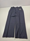VTG Lauren Ralph Lauren Dress Pants Mens 36x32 Navy Wool Flat Front NWT Office