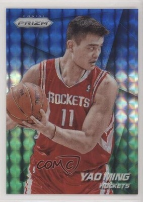 2014-15 Panini Prizm Blue & Green Mosaic Prizm Yao Ming #240 HOF d5c