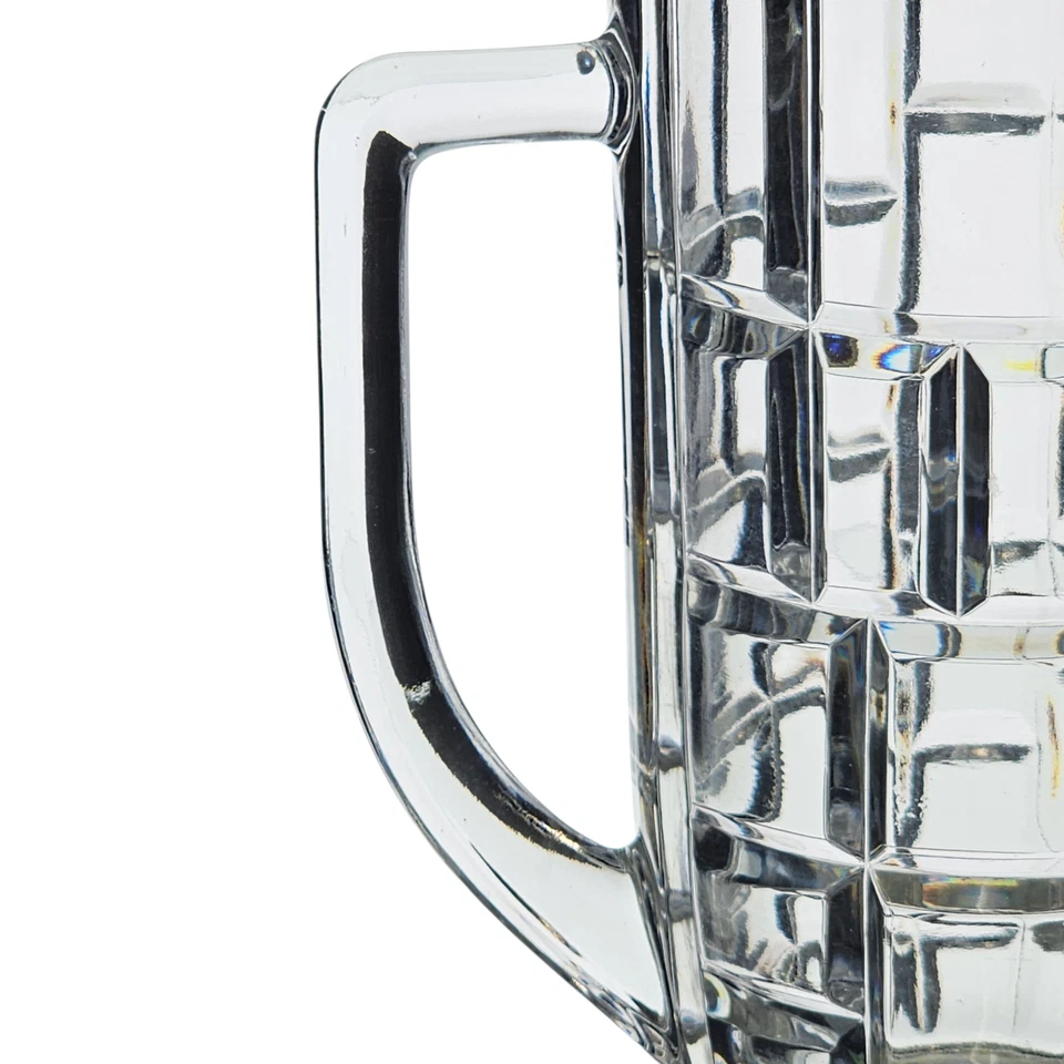 Jarra de vidrio Godinger Lead Crystal De Versailles rara de colección con base de placa plateada Foto 4 de 4