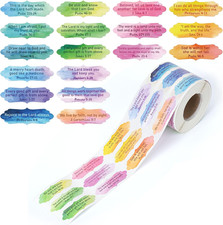 1400Pcs Bible Verse Sticker Scripture Inspirational Label Self-Adhesive Religiou