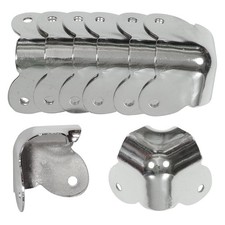 RH-1520-8-A Set of 8 2-Leg Amp/Cabinet Corners, Nickel Wrap-Around