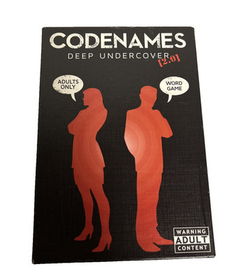 Codenames Deep Undercover Part 2.0 Word Game Adult 18+ Complete Code Names