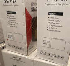 Impianto Audio ItalianStage"02Casse SpX12A"/"01Sub S112A"1500Wp Bi.Stok. 1kit