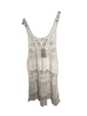 Hem And Thread Crochet Cover Up