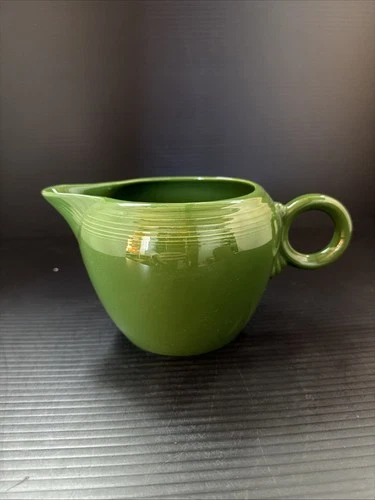 Vintage Fiesta 2 Pint Jug Original 50s Forrest Green 32 Oz Pitcher HTF
