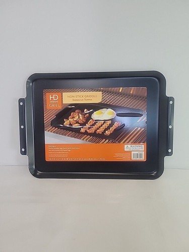 HD Designs Grill Non-Stick Griddle Barbecue Topper BBQ Accessory Camping Gift