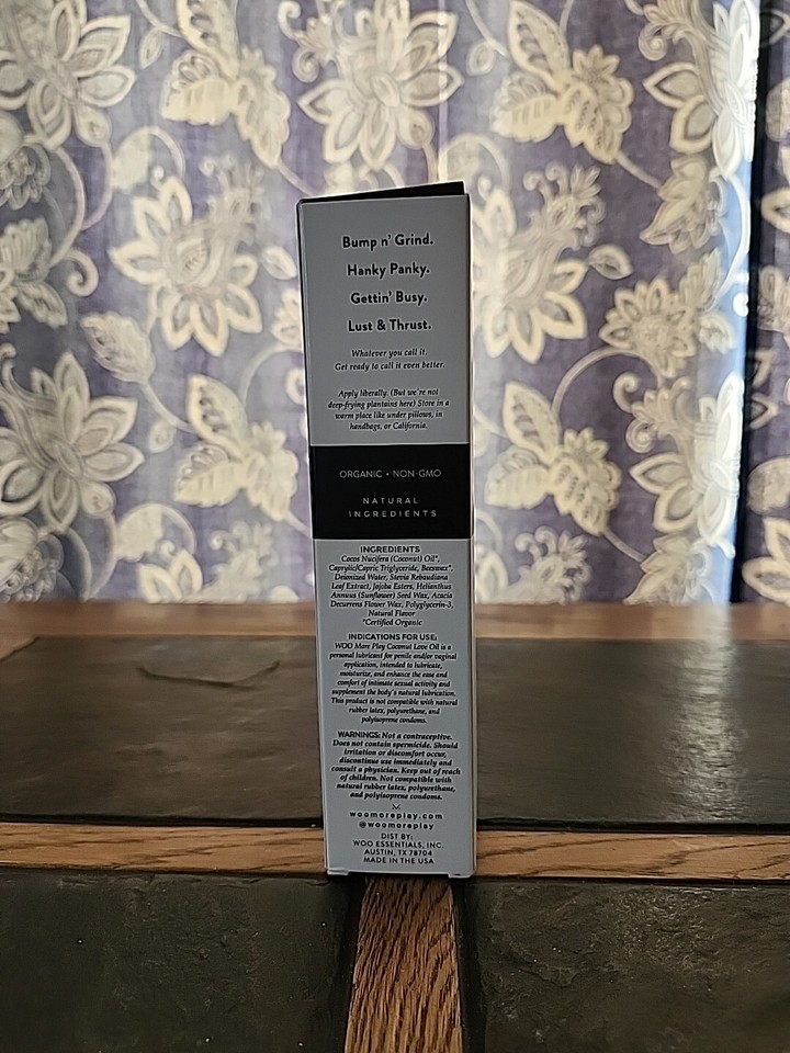 Woo More Play Coconut Love Oil Organic Coconut Oil Personal Lubricant