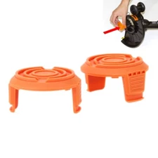2xOrange Spool Cap Cover for WORX WG151C ordless 50006531 Grass Trimmers Replace