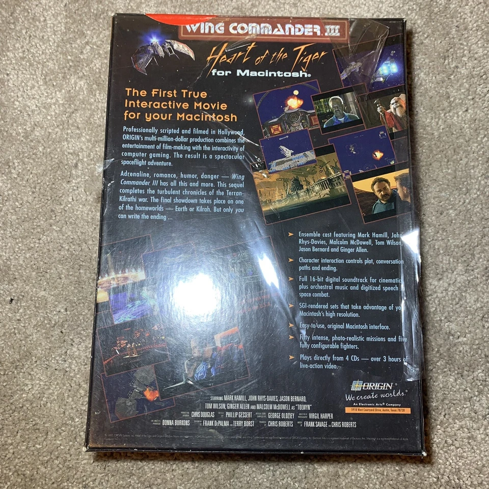 Wing Commander 3-Heart of the Tiger-In Plastic Wrapping W Missing Spots See Pics - Image 3 of 4