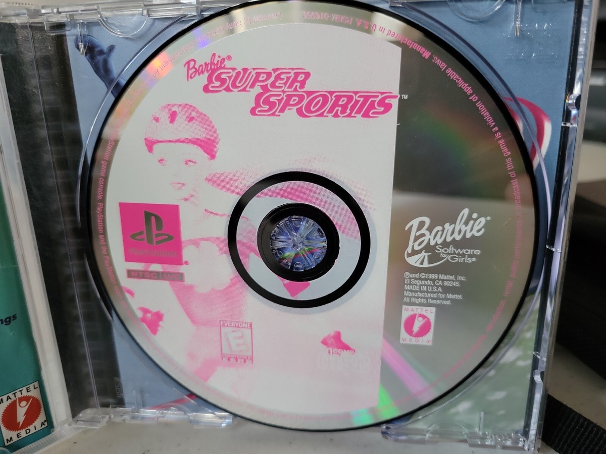 Jeu Barbie Super Sports PS1 – Édition Presse Promo Only – Boîtier Jewelcase, Français