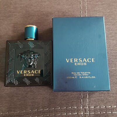 EMPTY BOTTLE!! Versace Eros Eau De Toilet 100 ML EDT Spray FL Oz With  Box