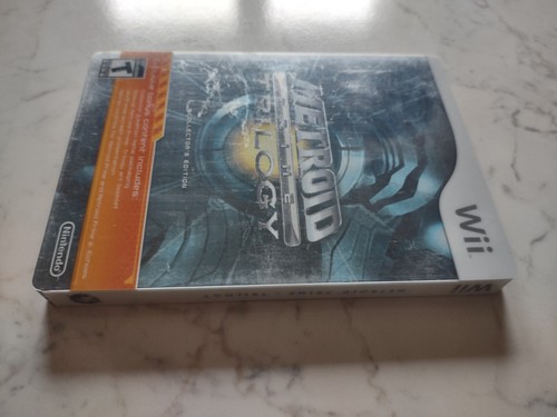 Nintendo Wii game Metroid prime Trilogy US usa steelbook rare - Foto 12 di 12