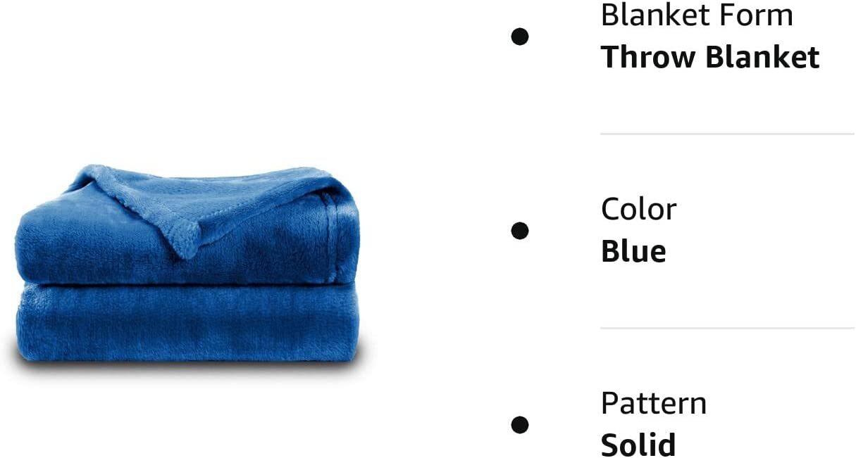 NANPIPER Fleece Blankets, Super Soft Flannel Queen Size Blanket for Bed