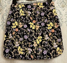 Croft  Barrow Women's Floral Print Stretch Skort Size Small 29"x18" Pre-owned