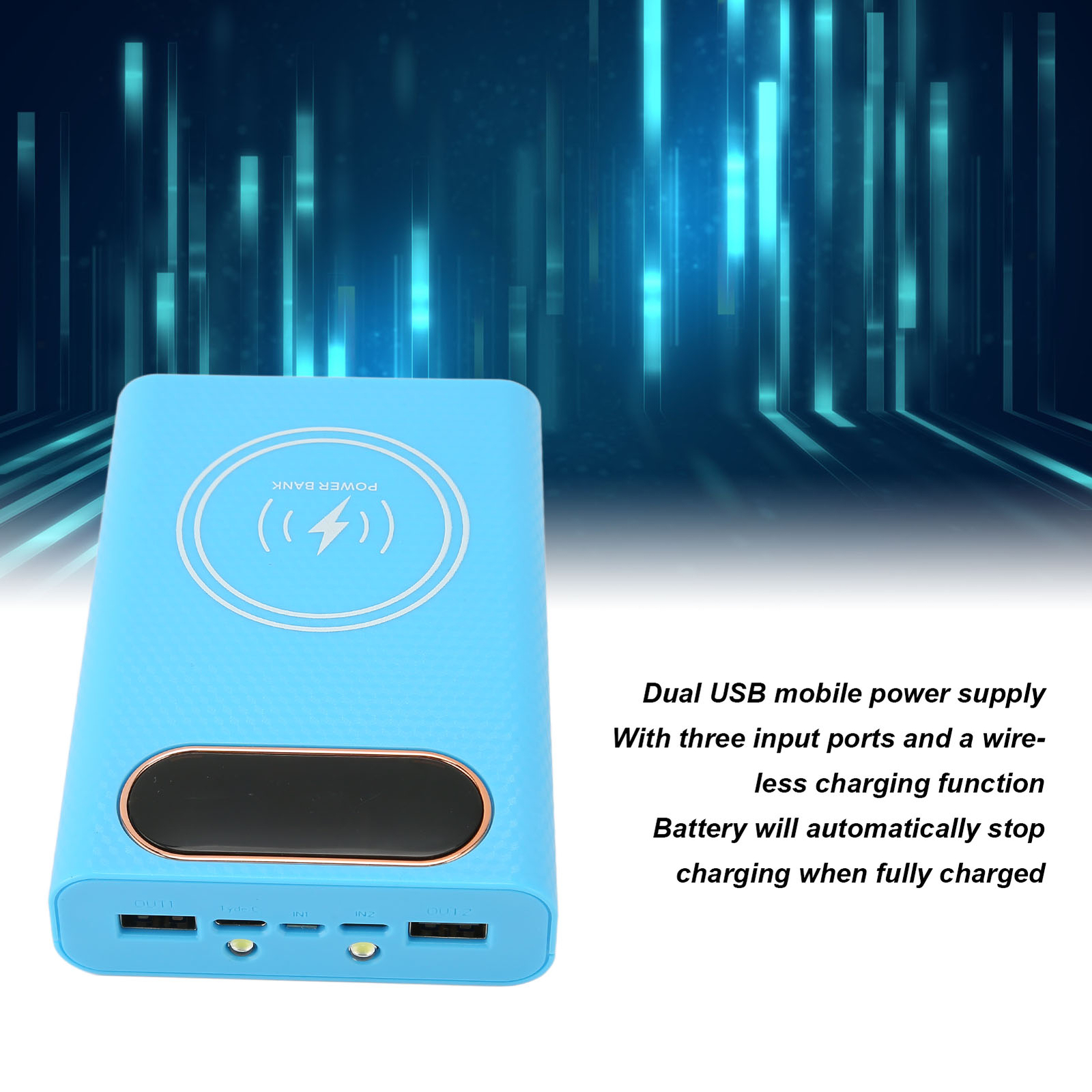 Power Bank Box 10W And 5W Wireless Charging Large Capacity Battery Char ❥-image
