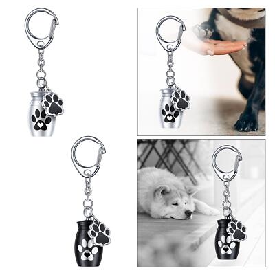 Kleiner Schlüsselanhänger Haustierurne Keep Precious Memories Hund Katze Asche Behälter Haustier Haare