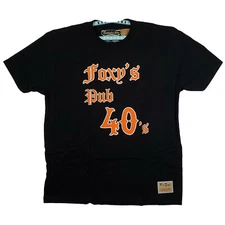 Fred Segal x Mitchell & Ness 2XL XXL Shirt Foxy's Pub 40's Art Black NWT