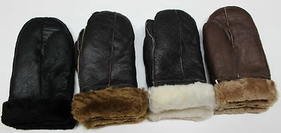 Handgefertigt Neu ECHTLEDER LAMMFELL SHEARLING FÄUSTLINGE HANDSCHUHE DICK WARM