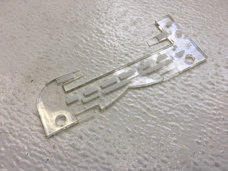 Placa frontal de control de calefacción Pontiac 6000 GM NOS 1986-91 con perillas 1227365 Foto 4 de 4