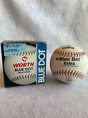 Worth Blue Dot Extra Softball Dynamic Bonding System PX-2RLA Red Stitching NEW