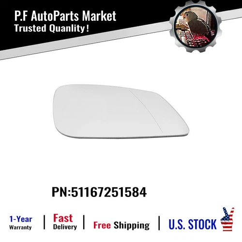 Right Side Mirror Fit For BMW F01 02 07 10 11 Rear Heated Wing White Glass