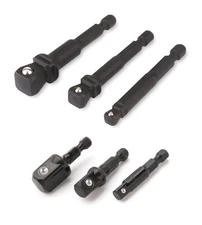 Titan Tools 12001 6 pc. Stubby and Wobble Socket Adapter Set
