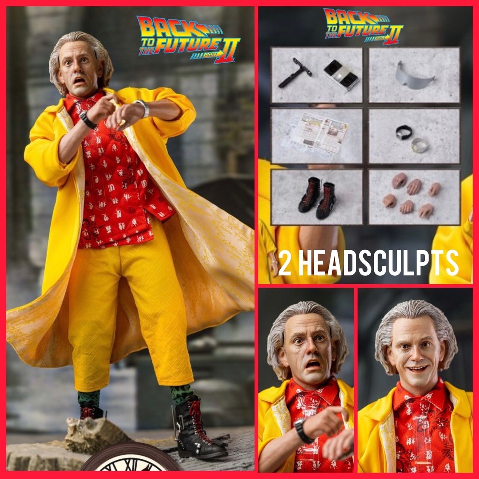 PREORDER - 1/6 Doc Brown + Marty Mcfly Back To The Future Part 2 MMS US ...
