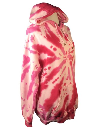 TIE DYE GOLDSHEEP DAMEN PULLOVER HOODIE ROSA GR. M FRANEL - Bild 2 von 12