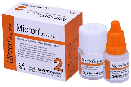 Cemento dental con ionómero de vidrio Prevest Denpro Micron Superior2 resto permanente GIC - Imagen 6 de 6