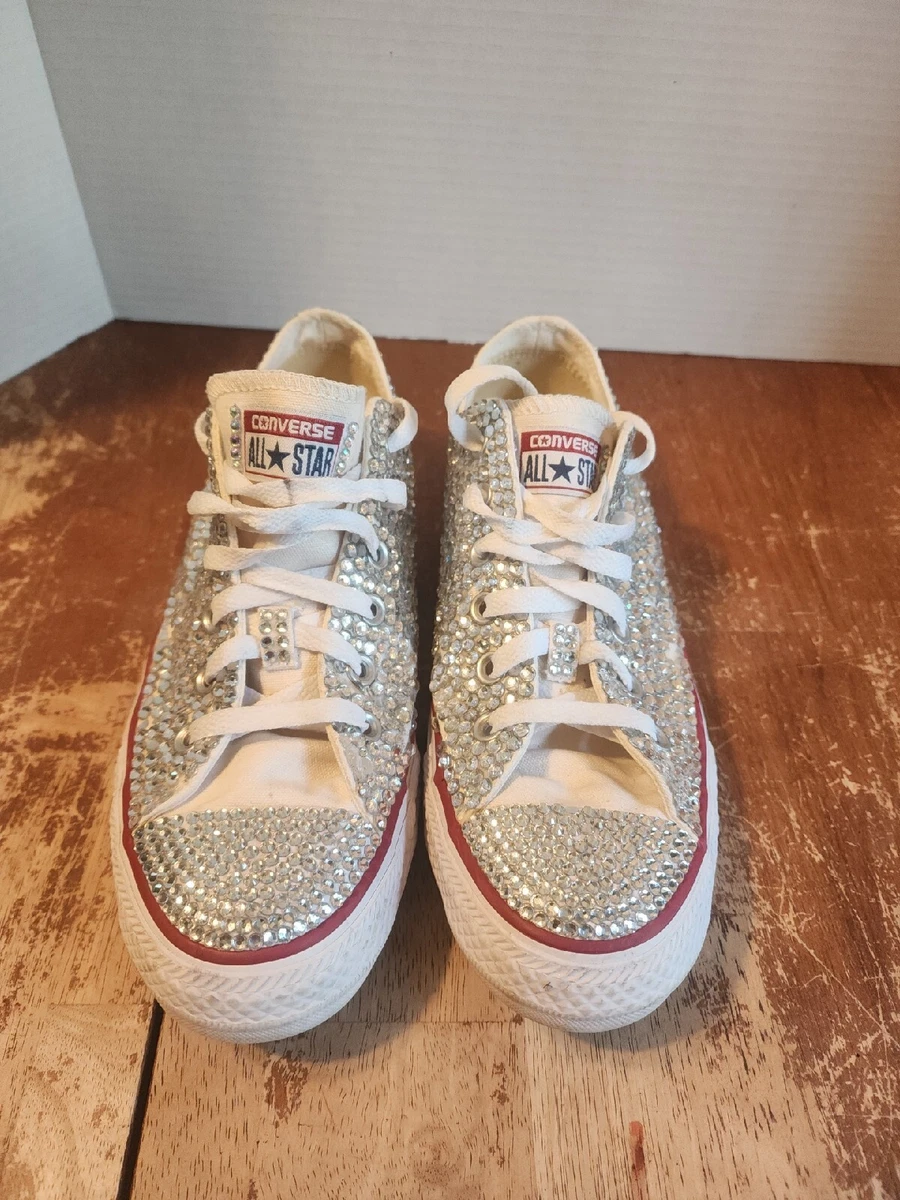 DIY Converse Wedding Shoes: How to Bling Converse with Swarovski Crystals