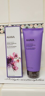 Ahava Mineral Shower Gel SPRING BLOSSOM  Deadsea Water 6.8 Fl Oz NEW Boxed